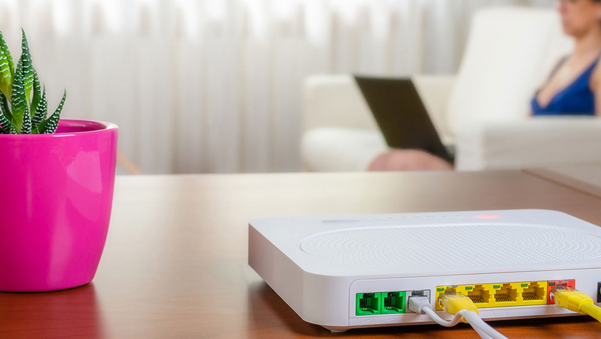 Broadband modem in a modern home