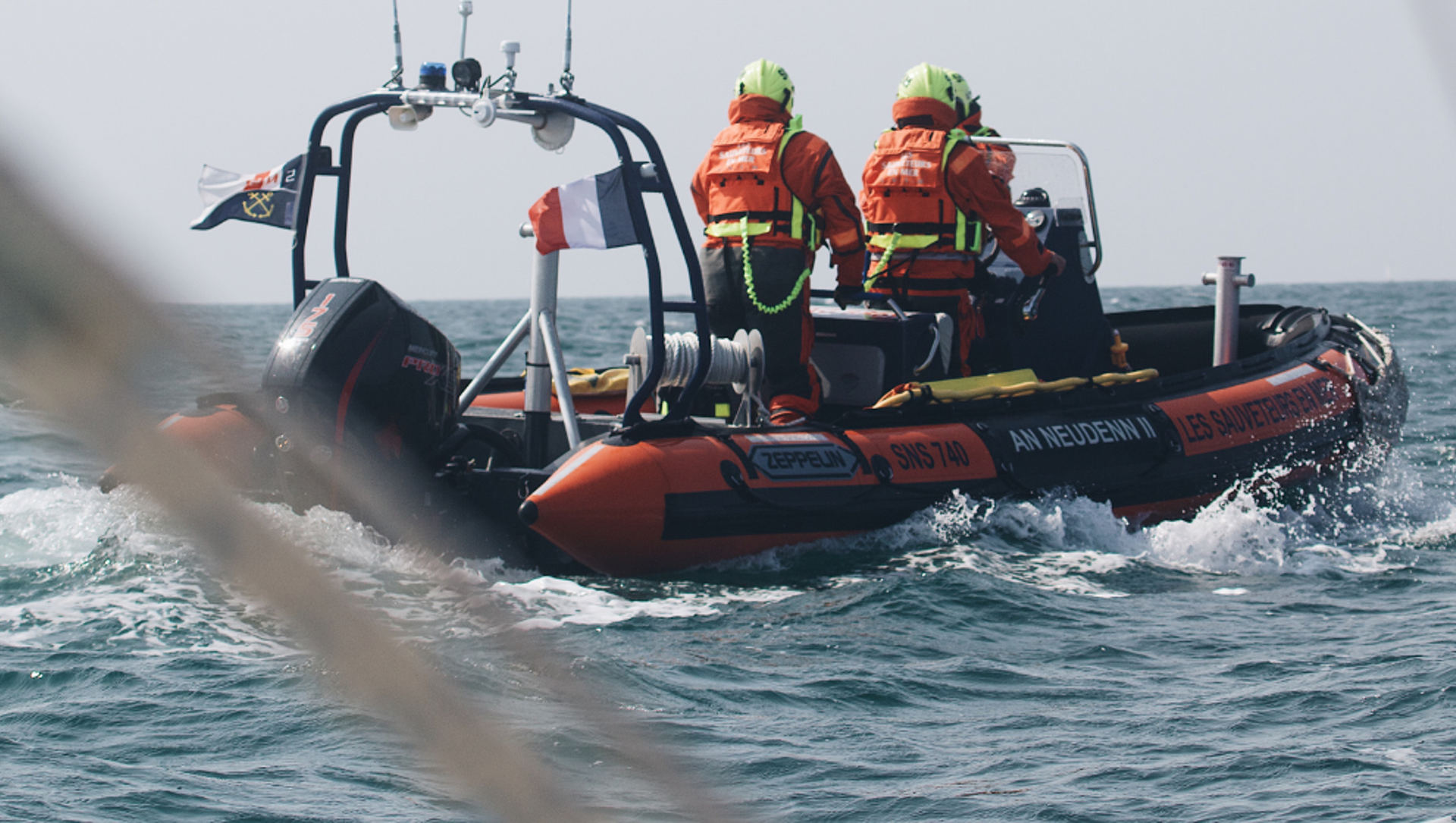 An RNLI lifeboat at sea